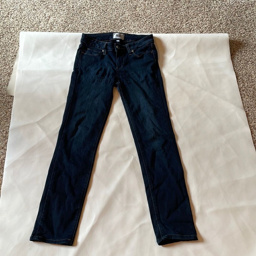 PAIGE Woman’s Skyline Skinny dark denim jeans